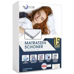 Dreamzie Matratzenschoner 90x190 cm Wasserdicht & Atmungsaktiv für Kinder