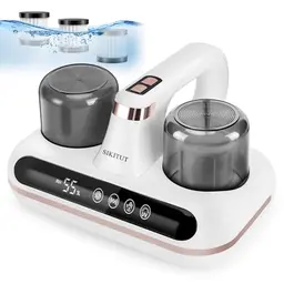 SIKITUT Milbensauger 5-in-1 mit UV-C-Licht, ideal für Allergiker, entfernt 99,9% Bakterien und Allergene, HEPA Filter