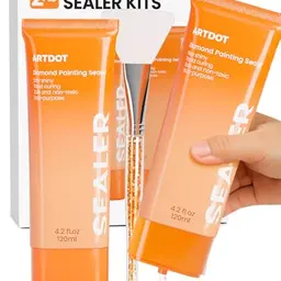 ARTDOT 240ML Diamond Painting Versiegelung - 2er Pack Kleber für Erwachsene, Transparent