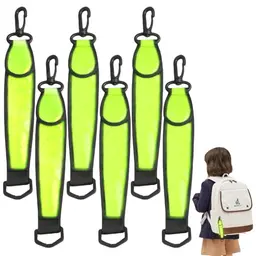 6er Set LED Blinklicht Anhänger: Wasserdicht und Reflektierend, ideal für Rucksack, Laufen, Joggen und Hundespaziergänge