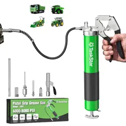 TaskStar Fettpresse 8000 PSI für Schmiernippel, 45cm flexibler Schlauch