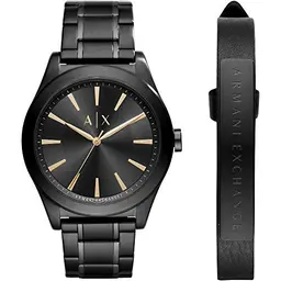 Armani Exchange Herrenarmbanduhr, 44mm, Edelstahlarmband