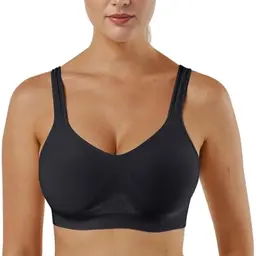 Sport BH Damen ohne Bügel - Rückenfreies Bustier mit starker Unterstützung für Yoga und Fitness