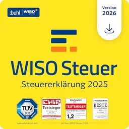 WISO Steuer 2026 (Steuerjahr 2025) Für Windows, Mac, Smartphones & Tablets | Digitaler Download