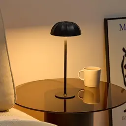 Bojim Kabellose LED Tischlampe, Höhenverstellbar und Dimmbare Touch Control, IP54 Wasserdicht für Esstisch, Garten, Balkon