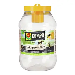 COMPO Wespen-Falle, Insektizidfrei, Wiederbefüllbar, Langzeitwirkung bis zu 3 Wochen