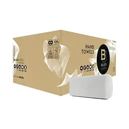 BlackSatino Handtuchpapier Original - 2-lagig, V-Falz, CO2 neutral - 3.200 Blatt