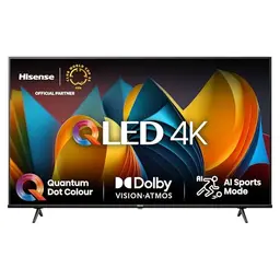 Hisense 50E7NQ 50 Zoll 4K UHD QLED Fernseher mit Dolby Vision und Alexa, Schwarz [2024]