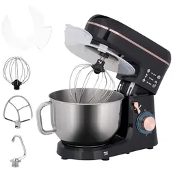 HOMCOM Küchenmaschine 5,5L 1400W - Knetmaschine mit Zubehör für Teig und Mixer