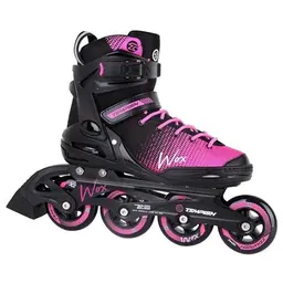 Tempish Wox Fitness Inline Skates Damen - Optimaler Halt & Komfort - Schwarz/Pink, Größe 37