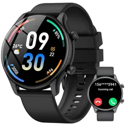 Vamout Smartwatch für Herren und Damen, 1.39" HD, 120+ Sportmodi, Fitnessuhr mit SpO2 und Schlafmonitor, IP68 wasserdicht, Schwarz