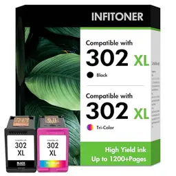 Kompatible Druckerpatronen für HP 302 XL - Schwarz und Farbe, Multipack für Deskjet, Envy und Officejet