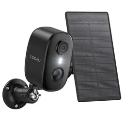 COOAU 2K Solar Überwachungskamera Kabellos für Innen und Aussen mit Farb-Nachtsicht und Bewegungsmelder