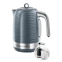 Russell Hobbs Wasserkocher Inspire 1,7l Grau mit Schnellkochfunktion und Wasserstandsanzeige