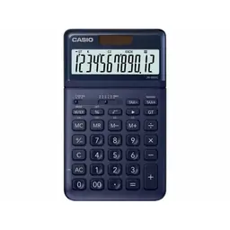 CASIO JW-200SC Tischrechner, 12-stellig, stylische Farben, solar/batteriebetrieben