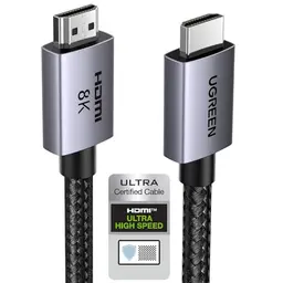 UGREEN HDMI 2.1 Kabel 3m für 8K/4K VRR HDR eARC Dolby Vision – High Speed, kompatibel mit PS5, Xbox Series X, Mac Mini M4 und Laptops