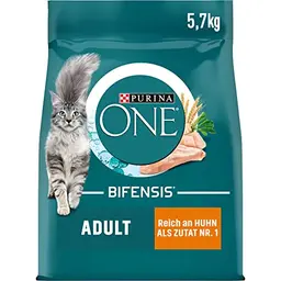 PURINA ONE BIFENSIS Adult Katzenfutter, Huhn, 5,7 kg