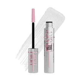Maybelline New York Sky High Space Diamond Mascara für lange, funkelnde Wimpern mit Glitzerpartikeln und flexible Bürste