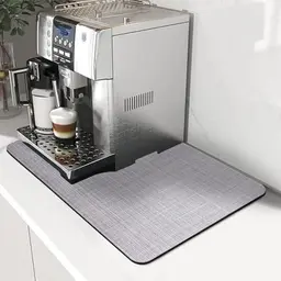 NAROSEBE Kaffeemaschine Abtropfmatte, Saugstarke Matte für Küche und Bad (30x48 cm)