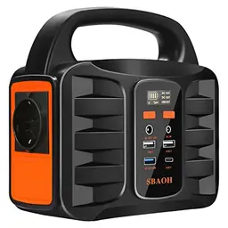 Tragbare Powerstation 99Wh - SBAOH 150W Solargenerator für Reisen, Camping und Outdoors