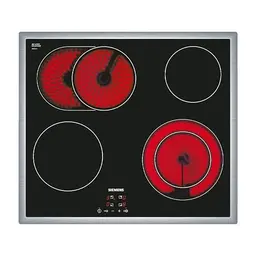 Siemens iQ300 Glaskeramik-Kochfeld, 60 cm, Flachrahmen, mit Bräter- und Zweikreiszone, Touch-Control
