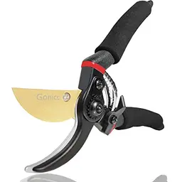Gonicc Premium Gartenschere Bypass-Rebschere aus Titan und SK5 Stahl