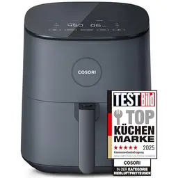 COSORI 7-in-1 Heißluftfritteuse 4,7 L - Max 230℃, leise, energiesparend, 100+ Rezepte