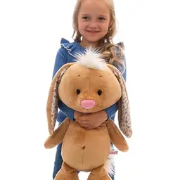 NICI Kuscheltier Hase 50cm beige - Weiches Plüschtier zum Kuscheln und Spielen, perfekte Geschenkidee