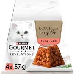 GOURMET Revelations Katzenfutter in Gelee mit Lachs | 6er Pack (348 g)
