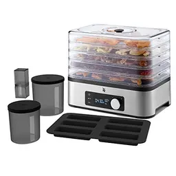 WMF Küchenminis Dörrautomat Edelstahl, Dörrgerät mit 5 Fächern, 30-70°C, bis 24h-Timer, Obsttrockner, spülmaschinengeeignet