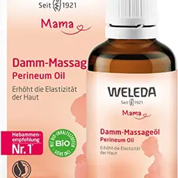 WELEDA Bio Mama Damm Massageöl – Veganes Schwangerschaftsöl mit Jojoba- und Sesamöl für elastische Haut (50ml)