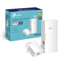 TP-Link TL-WPA7817 Powerline Adapter WLAN, WiFi 6 AX1500, Gigabit Ethernet, Plug & Play