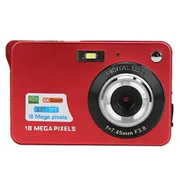 Denash Digitalkamera, 5 MP mit 8-fachem Zoom, 2,7-Zoll-Display, Kompaktkamera (Rot)