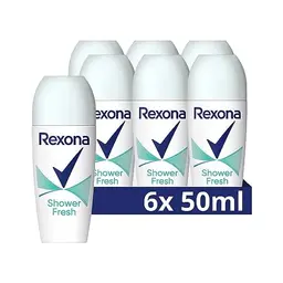 Rexona Deo Roll-On Shower Fresh 48h Schutz gegen Körpergeruch, 6x 50 ml
