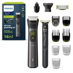 Philips Multigroom Series 9000 - 14-in-1 Bart- und Haarschneider mit OneBlade, 27 Längeneinstellungen