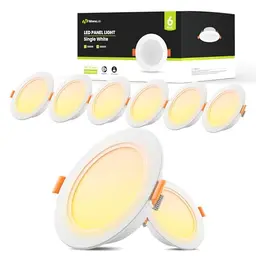 NITENSLAB LED Einbaustrahler 5W 350lm, Ultra flach Warmweiß 4000K, 6er Set für Wohnzimmer, Küche, Schlafzimmer, Bad