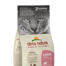 Almo Nature Holistic Kitten Huhn & Reis - Trockenfutter für Kätzchen, 6x400g