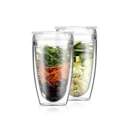 Bodum PAVINA to GO Set mit 2 doppelwandigen Bechern, 40 cl, luftdichtem Deckel