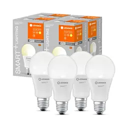 LEDVANCE Smarte LED-Lampe E27, dimmbar, warmweiß, 100 W Ersatz, 4er-Pack