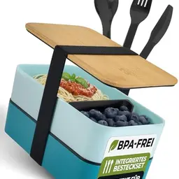 Moritz & Moritz Bento Box in Blau – Ideale Lunchbox für Schule und unterwegs