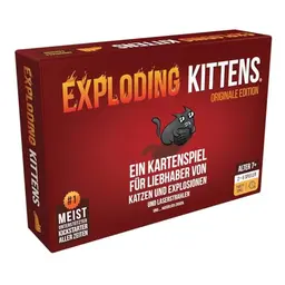 Exploding Kittens - Grundspiel, Partyspiel für 2-5 Spieler, ab 7 Jahren, 15+ Minuten