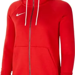 Nike Damen Kapuzenjacke W Nk FLC Park20, University Red, Größe L