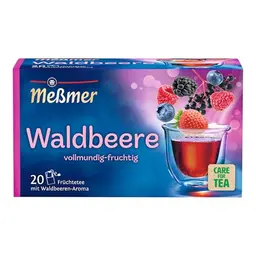Meßmer Waldbeere Teebeutel - 20 Stück - Vegan, Glutenfrei, Laktosefrei