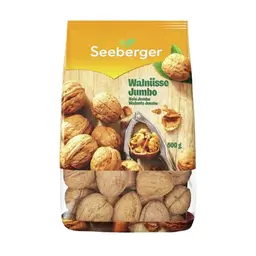Seeberger Jumbo Walnüsse mit Schale, 10 x 500 g – Roh, vegan, ideal für zwischendurch