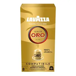 Lavazza Qualità Oro, Arabica-Kaffeekapseln, fruchtig-floral, 10 Nespresso-kompatible Kapseln