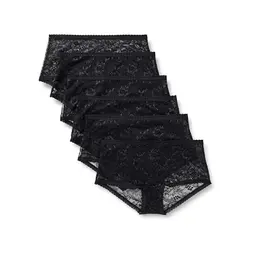 Amazon Essentials Damen Boyshorts, 6er-Pack, Schwarz, Größe 42