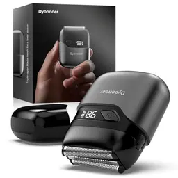 Elektrischer Rasierer für Herren mit LED-Anzeige, IPX7 Nass-Trockenrasierer, USB-C Ladestation