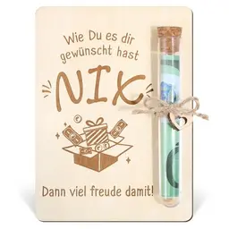 BOFUNX NIX Geschenk – Originelle Geldgeschenkverpackung für Geburtstag und Weihnachten für Frauen und Männer