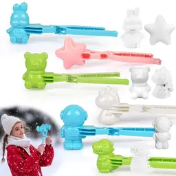 MOOKLIN ROAM Schneeball Former 6PCS - Schneeball Maker für Spaß im Winter, Zufällige Farbe