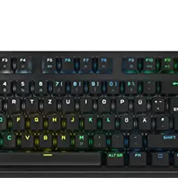 Corsair K60 PRO TKL RGB Gaming-Tastatur - Optisch-Mechanisch - iCUE-kompatibel - QWERTZ DE - Schwarz
